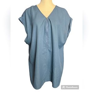 Shein Curve 1/2 Zip Blouse